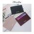 Dropshipping Slim RFID Blocking Wallet Saffiano PU Leather Credit Card Holder Custom Initial Letters ID Card Case Gift