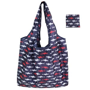 Environmentally Friendly Portable Foldable Shopping Bag Ladies Flower Fruit Vegetable Grocery Bag Flower Cloth Square Bag