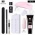 Nail Gel Set 6W LED Lamp Full Manicure Set Quick Extension Nail Kit Gel Building Polygels Set For Nails Tool Kit