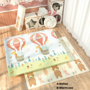 Infant Shining 200cm*180cm*1cm Baby Play Mat Folding XPE Crawling Pad Home Outdoor Folding Waterproof Puzzle Game 1.5cm Playmat