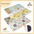 Infant Shining 200cm*180cm*1cm Baby Play Mat Folding XPE Crawling Pad Home Outdoor Folding Waterproof Puzzle Game 1.5cm Playmat