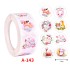 500Pcs Children's Cartoon Animal Stickers Baby Stickers Kindergarten Inspirational Little Red Flower Reward Roll Stickers