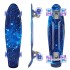 Two Bare Feet Double Kick Complete Skateboard Cruiser for Teens Beginners Kids Colorful Skating Proffesiona