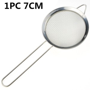 Fine Mesh Stainless Steel Strainer Sieve Juice Egg Filter Colanders Coffee Tea Vegtables Filtering Food Kitchen Accessories