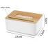 apanese Tissue Box Wooden Cover Toilet Paper Box Solid Wood Napkin Holder Case Simple Stylish Home Car Tissue Paper Dispenser