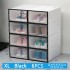 6pcs Transparent Shoe Box Shoes Organizers Plastic Thickened Foldable Dustproof Storage Box Stackable Combined Shoe Cabinet Sale