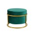 Height Adjustable ! Nordic Luxury Living Room Stool Flannel Chair Cover Solid Color Sofa Pedal Round Stools Ottoman Pouf