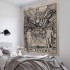 Tarot tapestry wall hanging bedroom wall decoration hanging cloth astrology divination bed cover 95*73cm