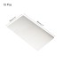 Uxcell Blank Metal Card 88x53x0.4mm Stainless Steel Plate Silver Tone 15 Pcs