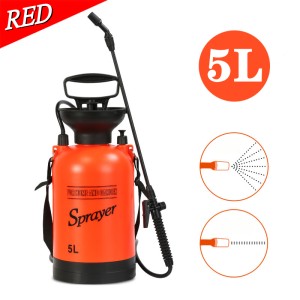 5L Hand Pressure Sprayer Adjustable Air Pump Knapsack-Sprayers Water Spray Bottle, Lawn Garden Car Cleaning Sprayer Watering Can