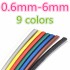 1meter 2:1 9 Colors 0.6mm 0.8mm 1mm 1.5mm 2mm 2.5mm 3mm 3.5mm 4mm 4.5mm 5mm Heat Shrink Heatshrink Tubing Tube Wire Dropshipping