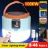 1000 Watts Solar LED Camping Light USB Rechargeable Bulb For Outdoor Tent Lamp Portable Lanterns Emergency Lights For BBQ Hiking