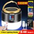 1000 Watts Solar LED Camping Light USB Rechargeable Bulb For Outdoor Tent Lamp Portable Lanterns Emergency Lights For BBQ Hiking