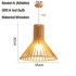 Modern E27 Wood Birdcage Pendant Light Hand-made Retro Wooden Chandelier Hanging Lamp Dining Lighting Fixtures