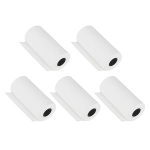 5 Rolls Thermal Printer Paper Instant Print Label for Photo Printer Kids Camera POS Cash Registers 57x25mm Replacement Accessory