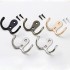 Coat Hooks 2 Hole Wall-mounted 2-Pronged Clothes Hook Towel Hook Coat Hanger for Robes Coats Hats Keys Towels Black