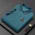 Summer Men Polo Shirts Short Sleeve Embroidery Tops