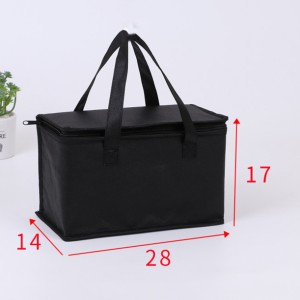 Portable Thermal Insulated Cooler Bags Big Square Chilled Bags Zip Picnic Tin Foil Food Bags Zip Pack Picnic Supplies 2022