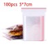 100/300/500Pcs/Pack Resealable Plastic Zip Lock Bags Clear Poly Zip lock Bag Food Storage Reclosable Vacuum Fresh Organize Bag