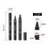 1 Pcs Double-ended Eyeliner 2-in-1 Waterproof Black Eyeliner Pencil Make Up Beauty Cosmetics Long-lasting Eye Liner makeup tools