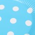 10pcs Polka Dots Paper Dishes Disposable Plates Fruit Cake Tray Party Supplies