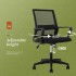 Office Swivel Chair Ergonomic Mid Back Mesh Computer Desk Adjustable Height Swivel with Armrest Lumbar Support for Adults Work